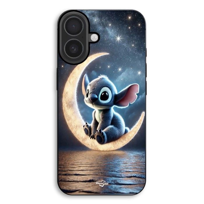 Coque Pour iPhone 17 Stitch lune nuit étoilée