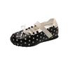 inner height increase cm polka dot ballet style single shoes autumn and winter new super fire with skirt German training shoes Mary Jane shoes