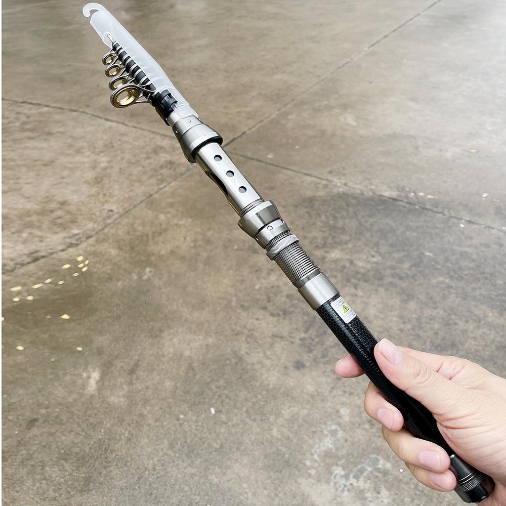 1.5m-2.4m Feeder Rod Telescopic Spinning Fishing Rods Short Travel Sea Pole Boat Stick Bass Carp Pike Pesca Close Length:36-40cm