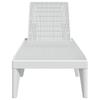 White Sun Lounger 186 X 60 X 29 Cm PP