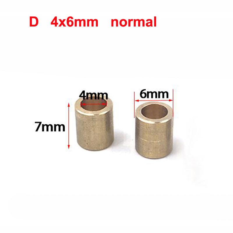 10PCS Mini Brass Bushing Shaft 2mm 3mm 4mm 5mm Rudder Flange Shafting Sleeve Bearing for RC Bait Boat DIY Model Accessories