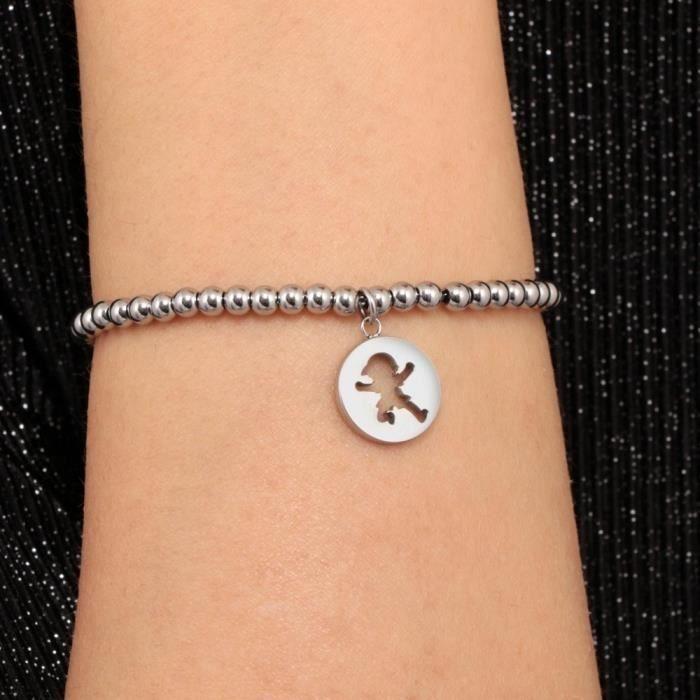 Bracelet - La Petite Histoire - LPS05AQL02 - Acier Inoxydable - Enfant - Ajouré