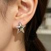 1 Paar Damen Stern Ohrstecker aus Legierung, Hypoallergen Minimalistische Stern Ohrstecker, Modeschmuck Geschenk für Freundin Ehefrau Mutter Tochter