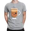 Coffee Glass Emoticon Caffeine Addicters Gift Funny Mens Womens T-Shirts 1#TA-25
