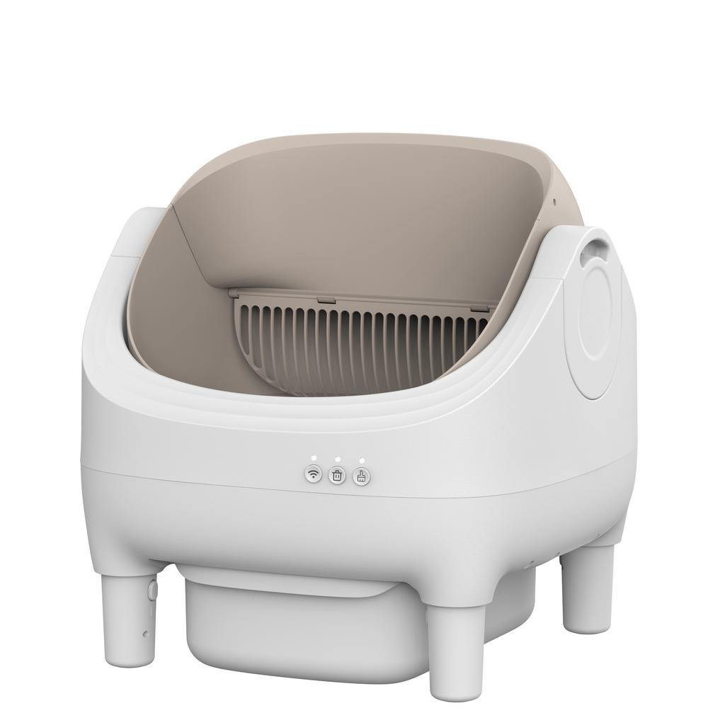 Self Cleaning Litter Box Automatic Cat Litter Box with Open-Top Design APP Control Dual Safety Sensors Suitable for Multi-cats