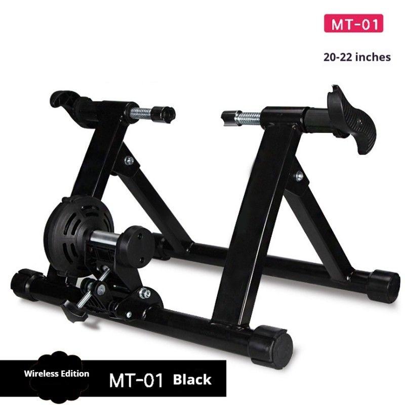 Foldable Magnetic Bike Trainer Stand 6 Speed Roller Cycling Station Indoor Bicycle Exercise Training Stand for 20-28 Inch Tire