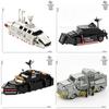 Storm Interception Car Building Blocks Diy Kids Toy With Particles
