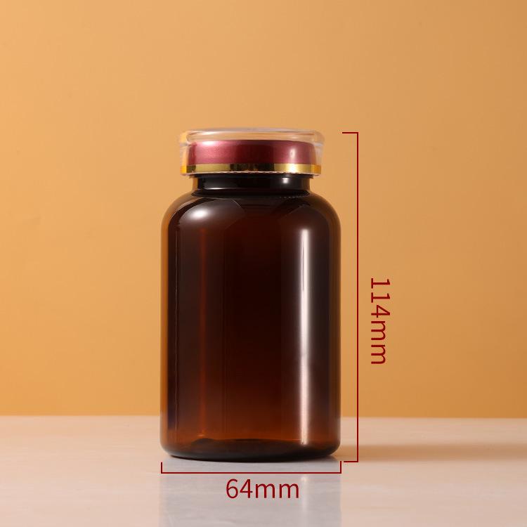 250ml PET Medicine Bottle with Crown Cap for Tablets, Candy, and Powder Storage