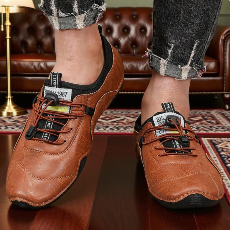 

Men Business Loafers Retro Leather Brand Suitable for Business Occasions and Office Use Elegant Design for Formal Matching 40