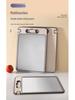 304 Stainless Steel & Titanium Antibacterial Cutting Board - Thickened Design for Fruits, Vegetables, Wheat Straw Material.