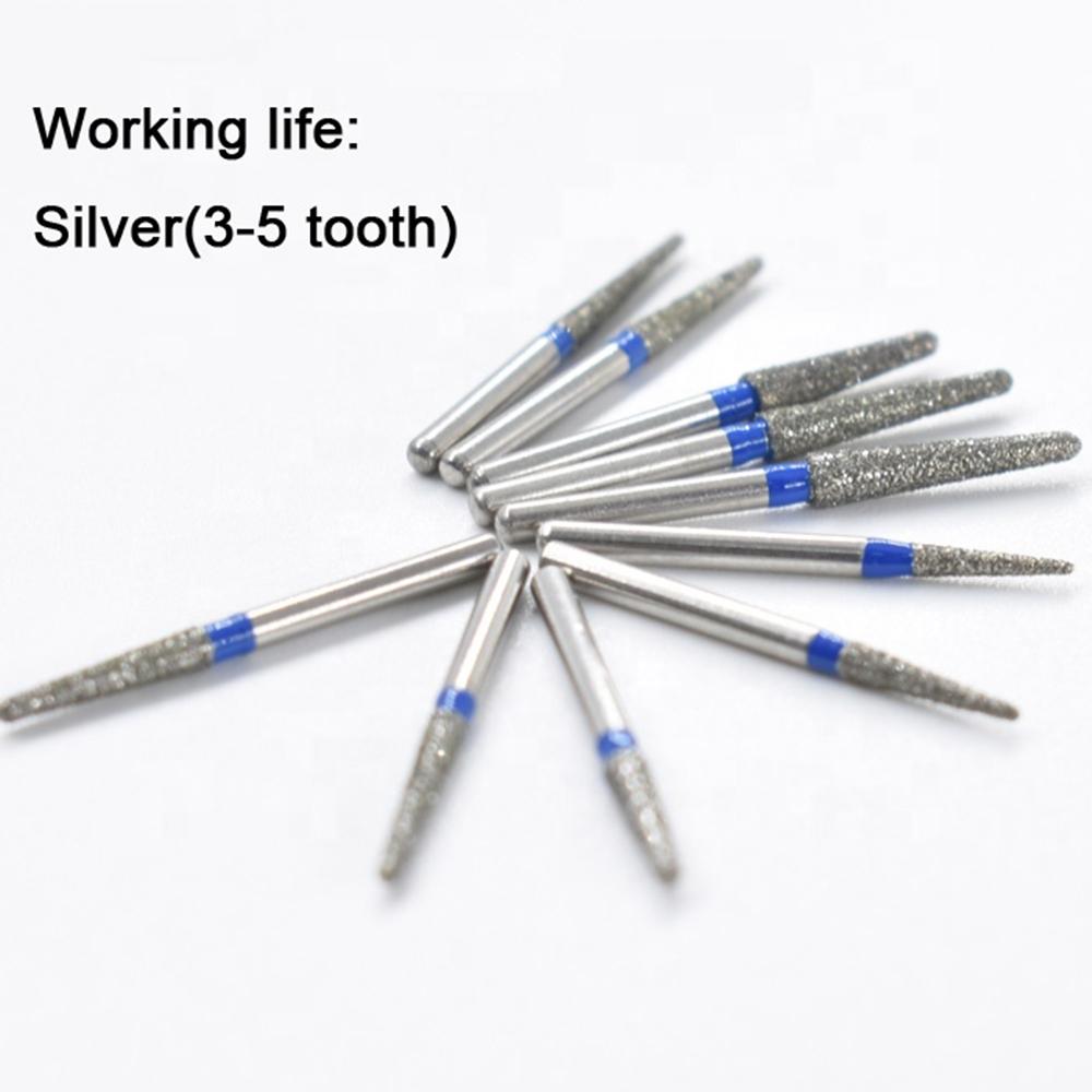Dental Drills Fg Dia 1.6Mm 5Pcs/Pack High Speed Handpiece Diamond Bur All Series Teeth Whitening Dentistry Materials Supply