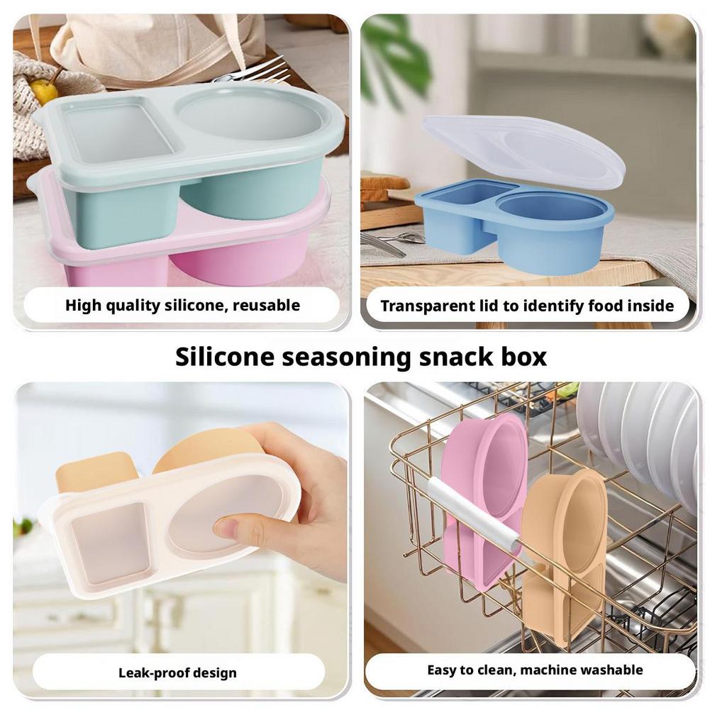 Portable Food-grade Silicone Snack Containers Trip Outdoor Lunch Fruit Food Lunch Box Storage Holder Banana Trip Outdoor Box