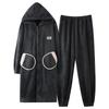 Teen men's pajamas autumn and winter 1011 new plush nightgown coral fleece thickened two-piece set loungewear