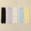 Breathable Mid-calf Mesh Socks Simple Split Toe Tube Socks Solid Color Two Toe Socks  Women