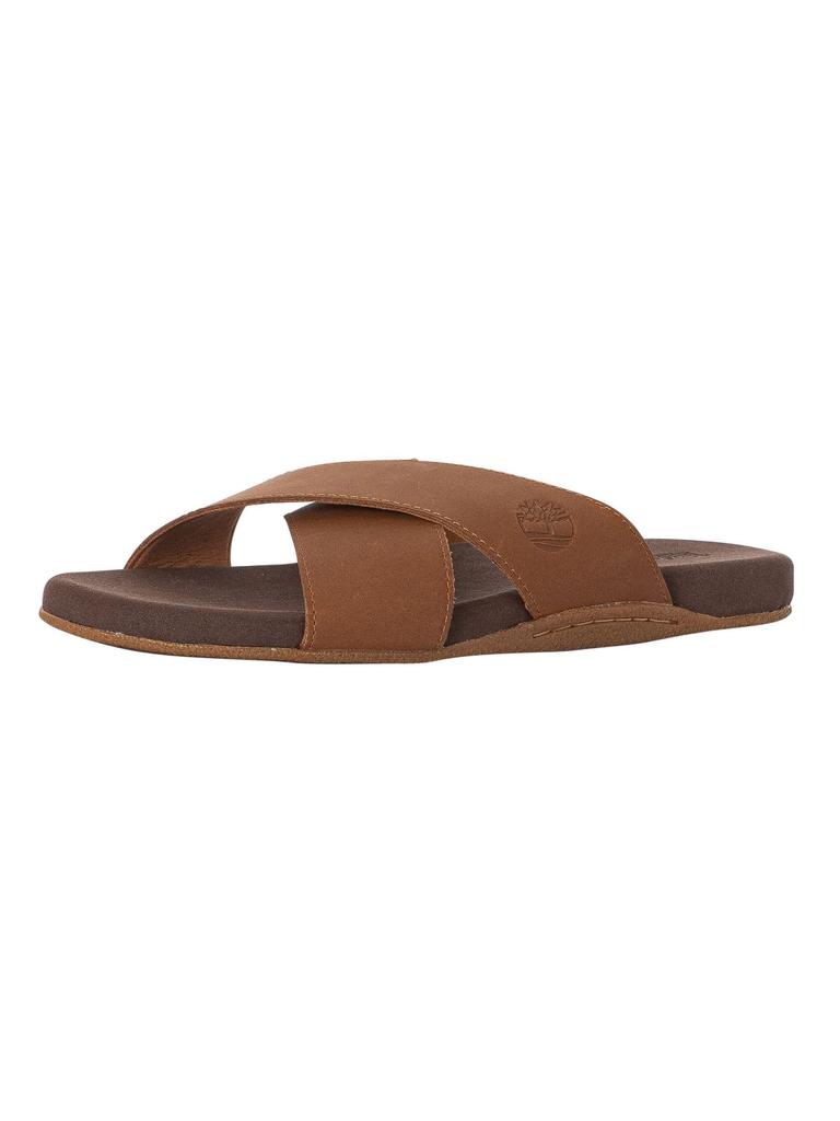 Timberland Men's Seaton Bay Cross Strap Sandals, TB0A2422F131, Saddle 9.0 / 27.0cm