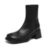 Krazing Pot Microfiber Winter Round Toe Modern Platform Size 33 Boots Size 43 Women Fashion Ankle Boots