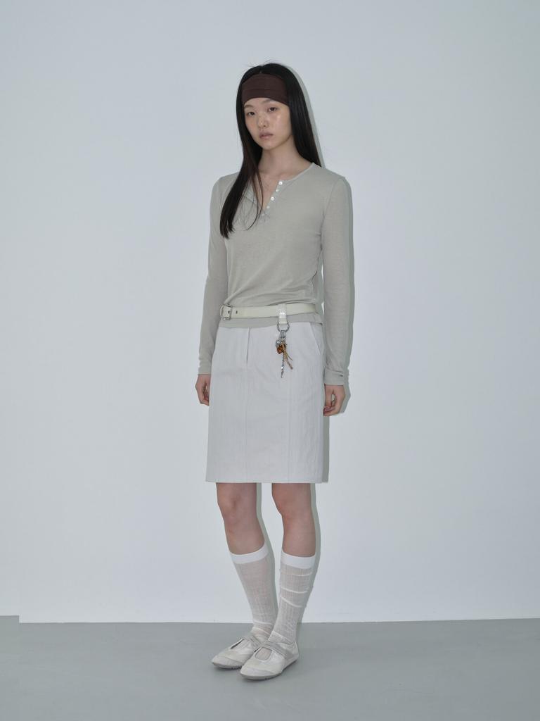 Text Room Marlene Midi Skirt_Cream