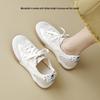 Genuine Leather Women's Argan Ballet Shoes 2026: Retro Lace-up Lightweight Breathable White Trainers