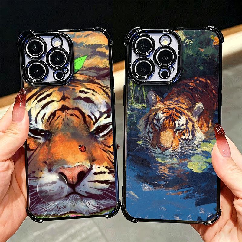 Superior Tiger Pattern Art Soft Phone Case For Xiaomi Poco X7 X8 Pro Max X6 X5 X3 F8 Ultra F7 M8 M7 M5S Redmi 15C 15A 15 14C 13C