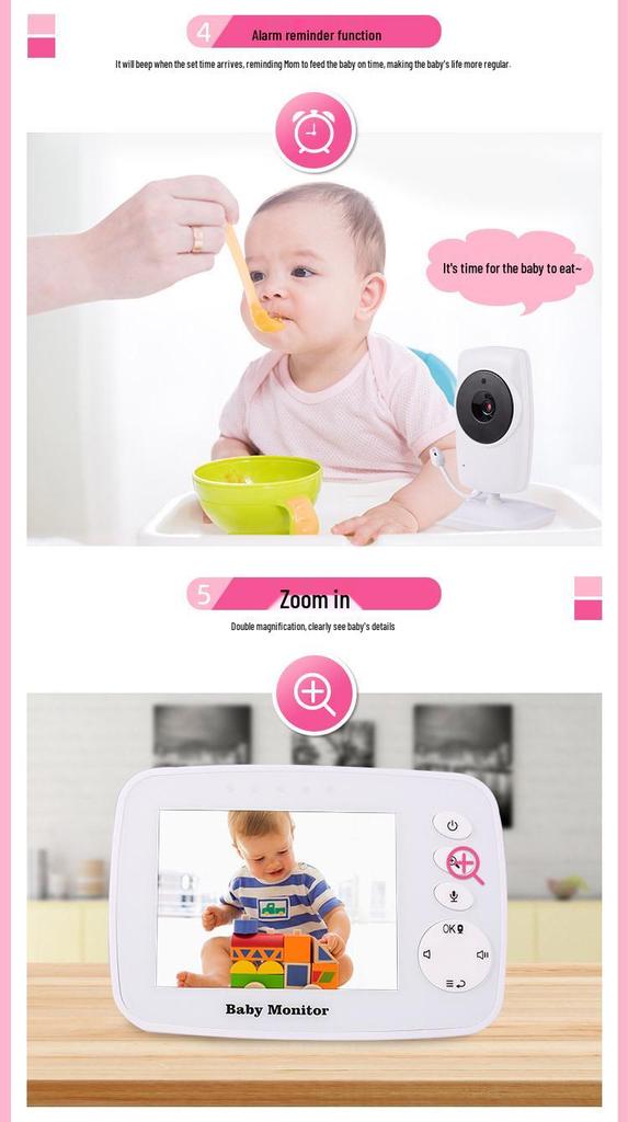 3.2-inch Baby Monitor with Two-way Talk & ECO Smart Wake-up