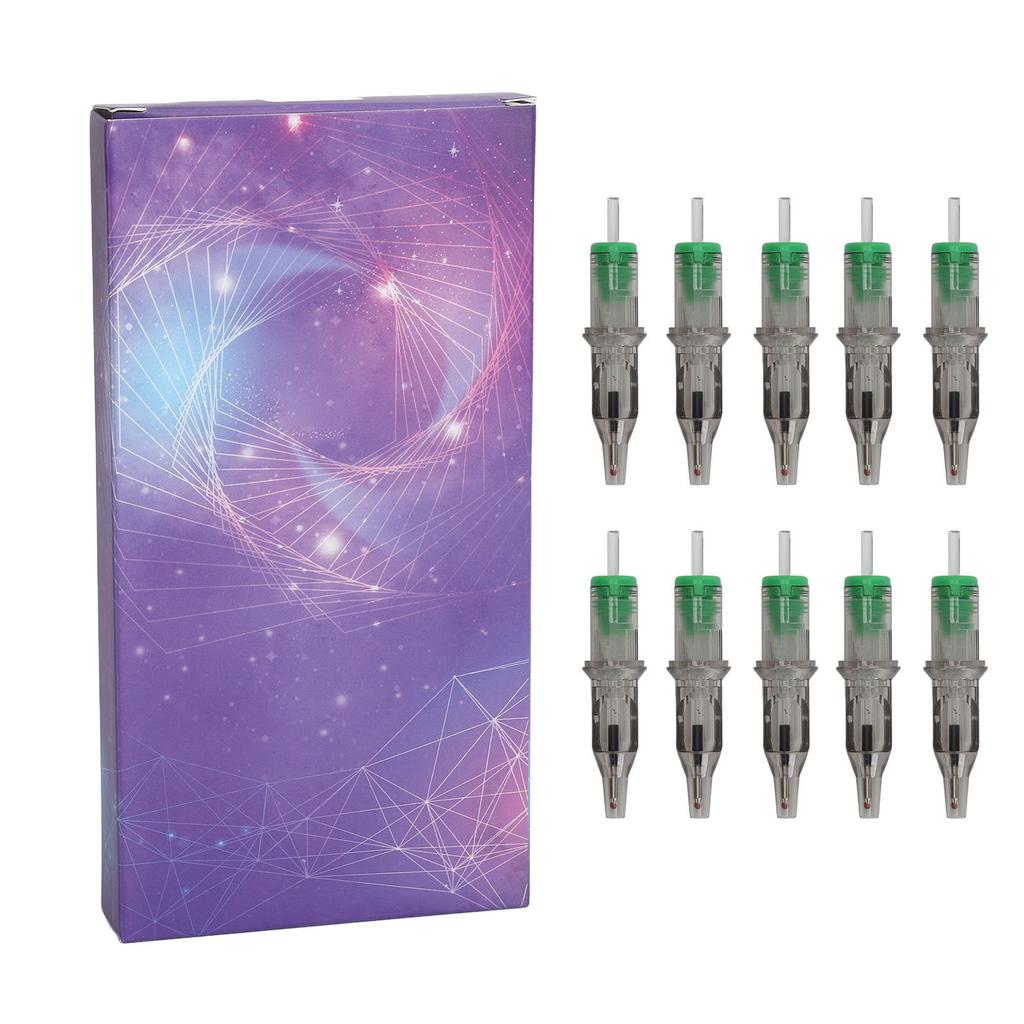 10PCS Tattoo Cartridges Ballpoint Pen 250g Pressure Elastic Spring Makeup Tattoo Supplies for Beginners Practice