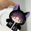 AXLUCE - Plush Clothes - Cat Ear Cyberpunk Hoodie - Plush Toy - Clothes - 10cm - Doll (Purple)