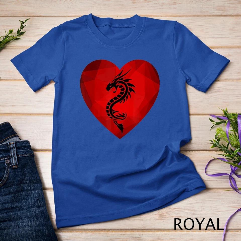 Dragon Valentines Day Heart Women Dragon Lover valentine T-Shirt Unisex 11