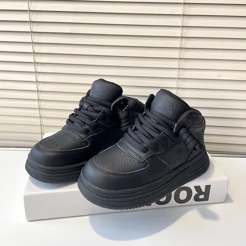 

Children s small yellow boots 2025 spring and autumn new baby boys high-top board shoes soft sole girls soft sole light sports shoes 31 чёрный