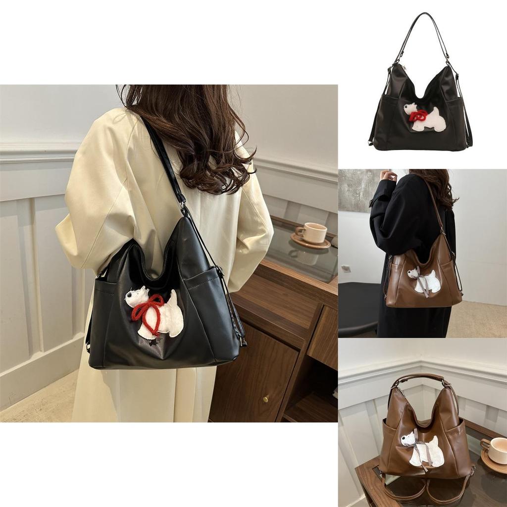 Stylish Large Capacity Fashionable Tote Bag For Daily Use With Cute Dog Cartoon Design