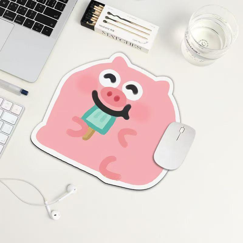 Pig Bacon Laptop Mouse Pad - Small, Non-Slip, Wear-Resistant, Waterproof, Oil-Proof, Easy-to-Clean Desk Mat.