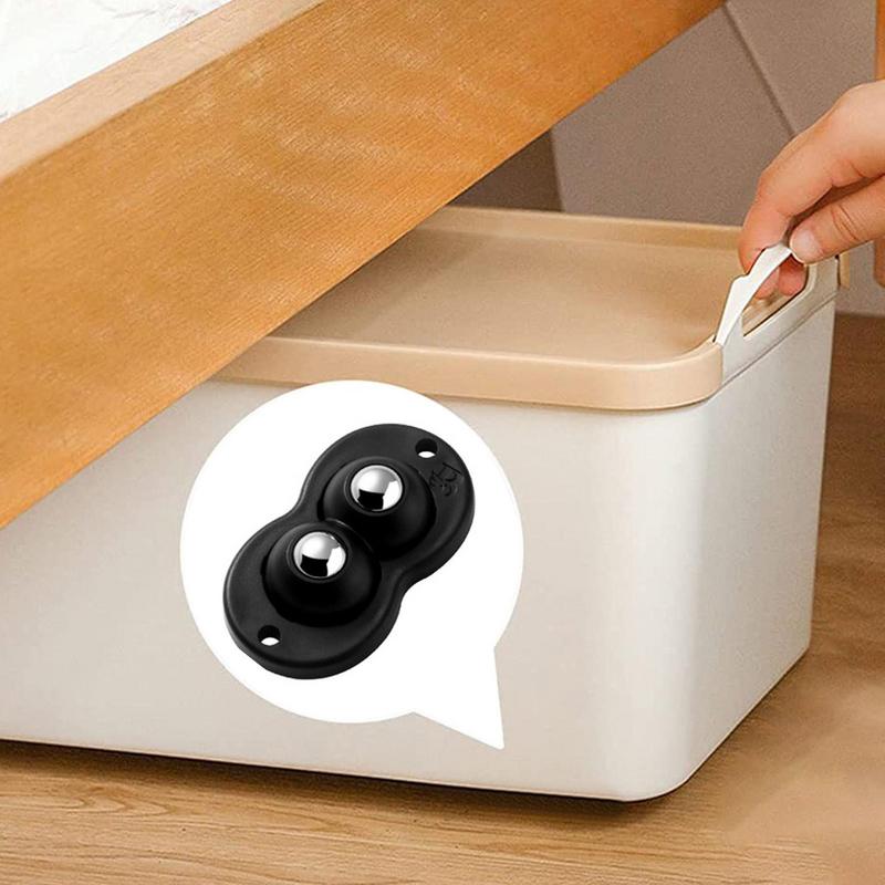 Universal Pulley | 360 Degree Rotation Small Castor Wheels | 4pcs Mini Swivel Casters Wheels for Storage Box Case Cabinet Trash