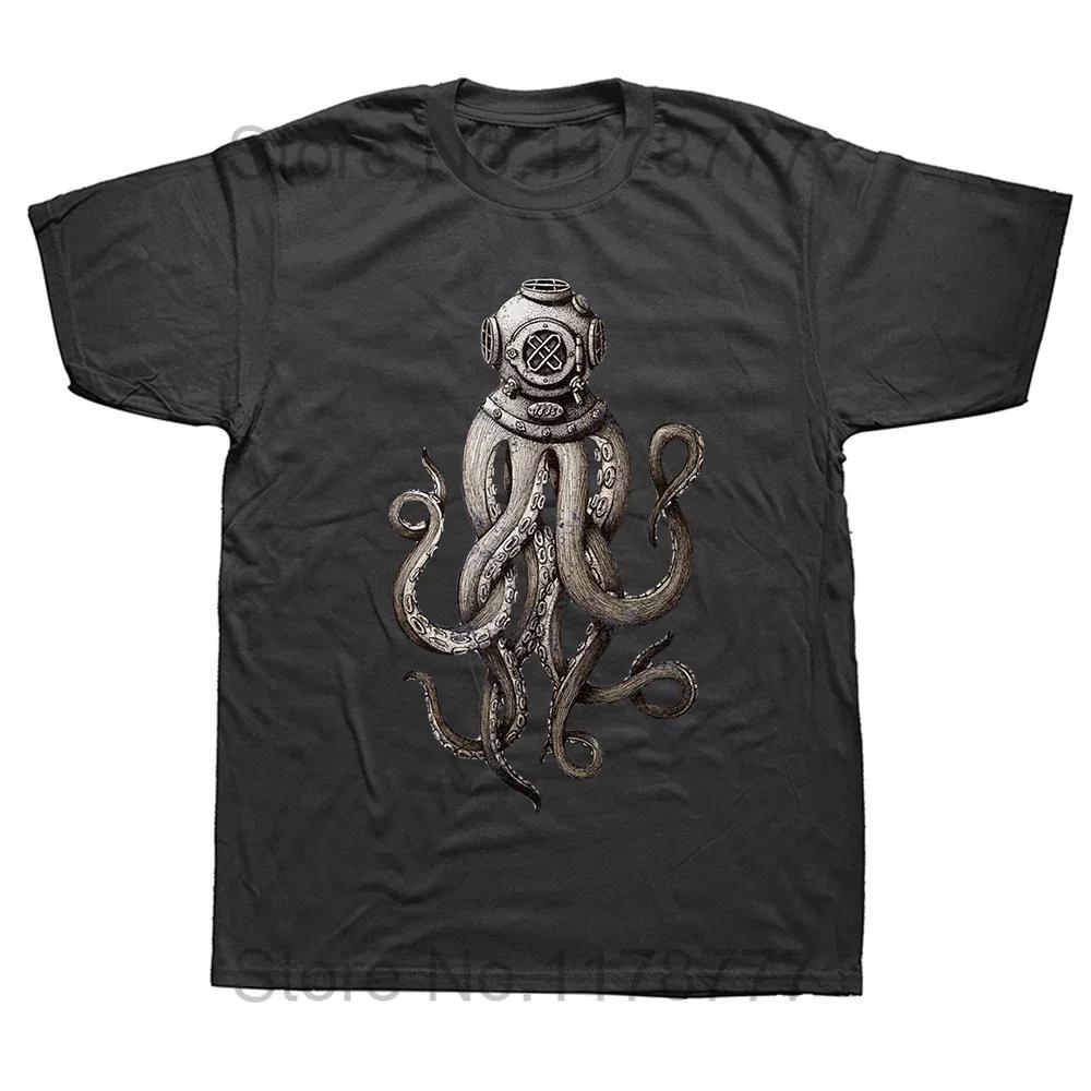 Men T-Shirts Diver Est Fashion Tee Shirt Short Sleeve Dive Scuba Diving Sports Lover T Shirt O Neck Clothing Summer