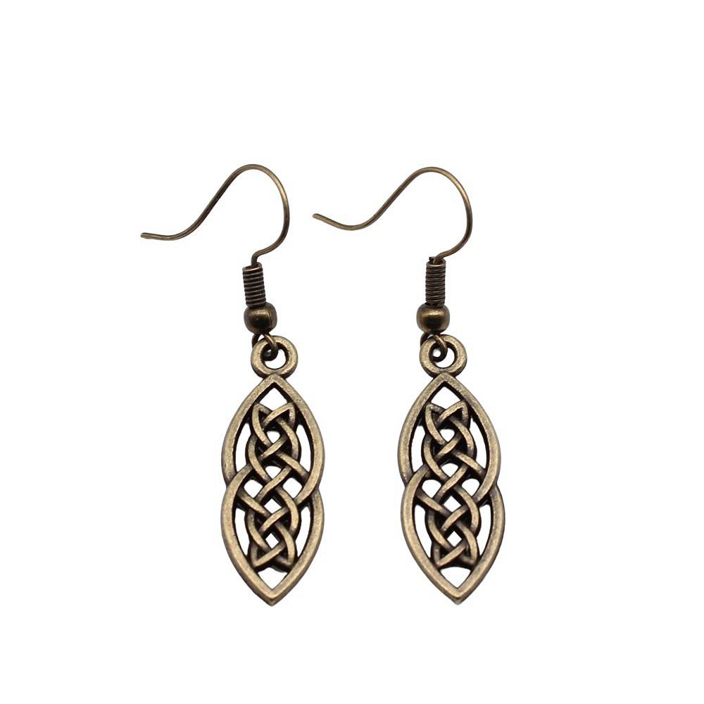 Drop & Dangle Earring Celtic Hexagram Kids' Jewelry MaterialsEarring Size 18x19mm QE006