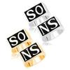 2 Teile/satz Punk Edelstahl Sons of Anarchy Paar Finger Ringe Schmuck Geschenk