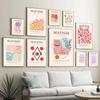 Matisse Abstract Posters for Living Room Decor, Coral Flower, Dance Girl Lines, Wall Art, Canvas Painting, Prints Pictures