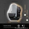 Irregular Shape LED Vanity Mirror: Wall-Mounted, Luminous, Smart Cloud Bedroom Makeup Mirror with Lights