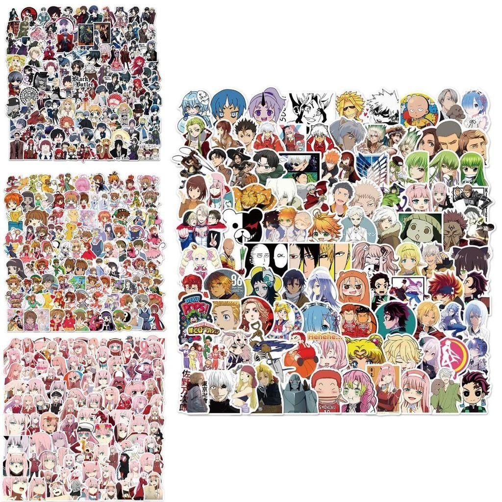 100-piece Japanese Anime Graffiti Stickers Hunter X Hunter Haikyuu Demon Slayer And More!