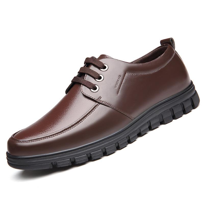 

Обувь из натуральной кожи Мужские лоферы Slip On Деловые повседневные кожаные туфли Классические мягкие мокасины Hombre Дышащие мужские туфли на плоской подошве 10 коричневый