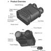 1080P Portable Binocular Goggles Device Day Night Use Photo Video Taking 5X Digital Zoom 300M Full Dark Viewing Distance for Outdoor Hunt Boating Jour