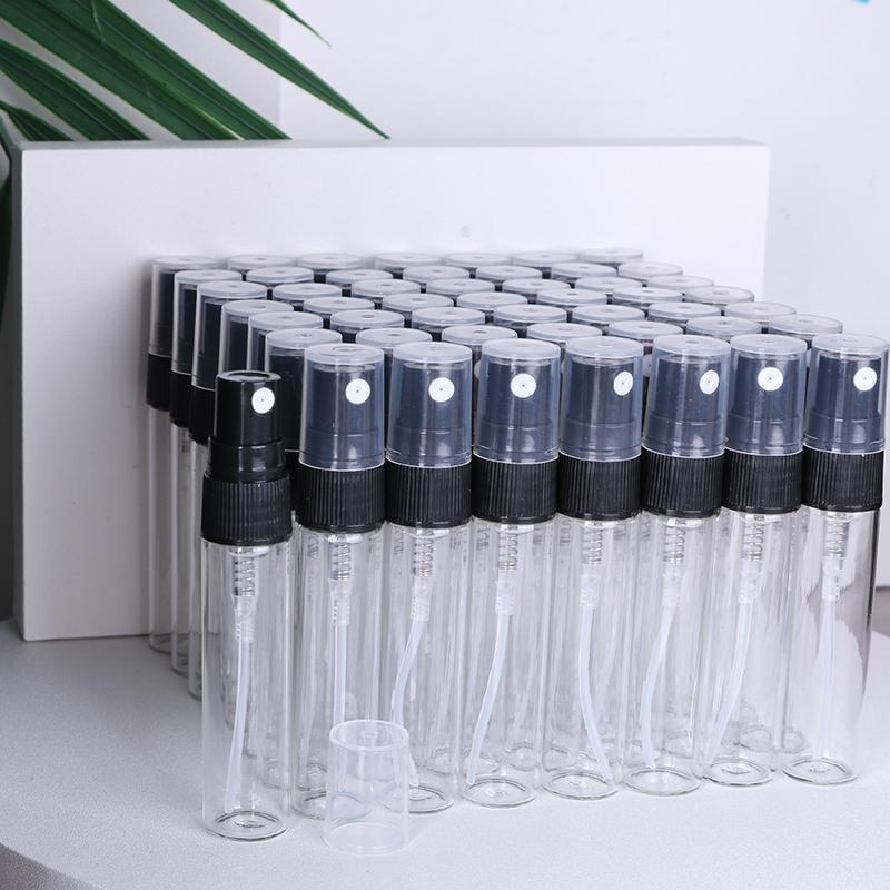 Special sale 50/piece 5ml transparent high quality glass perfume bottle spray bottle mini portable travel sub-bottle