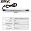 Waterproof 8 Inch LED Light Strip for Motorcycle Flexible Universal 32 LED Tail Brake Turn Signal Lights