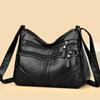 Adjustable Strap Soft Leather Hobo Bag, Multi- Casual Crossbody Shoulder Purse for Women Daily Use
