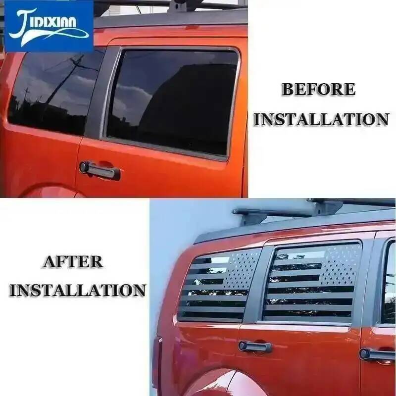 JIDIXIAN Dekorativní krycí samolepky na zadní okno auta pro Dodge Nitro 2007 2008 2009 2010 2011 2012 Autopříslušenství pro exteriér