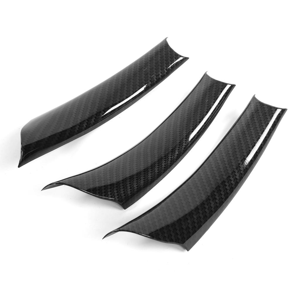 3PCS Car Door Pull Handle Cover Carbon Fiber Style Replacement for X5 E70 2008‑2013