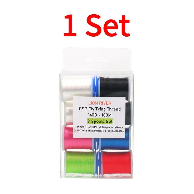 100m/spool 140D GSP Thread Strong Polyethylene Line Saltwater Fishing Bass Pike Flies Jigs Lure Tying Material 6 Colors