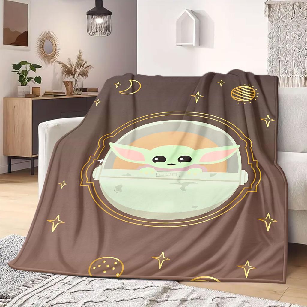 StarWars Cartoon Flannel Blanket Print for Sofas Beds Bedrooms Chairs Travel Picnics Home Decor Various Sizes Available