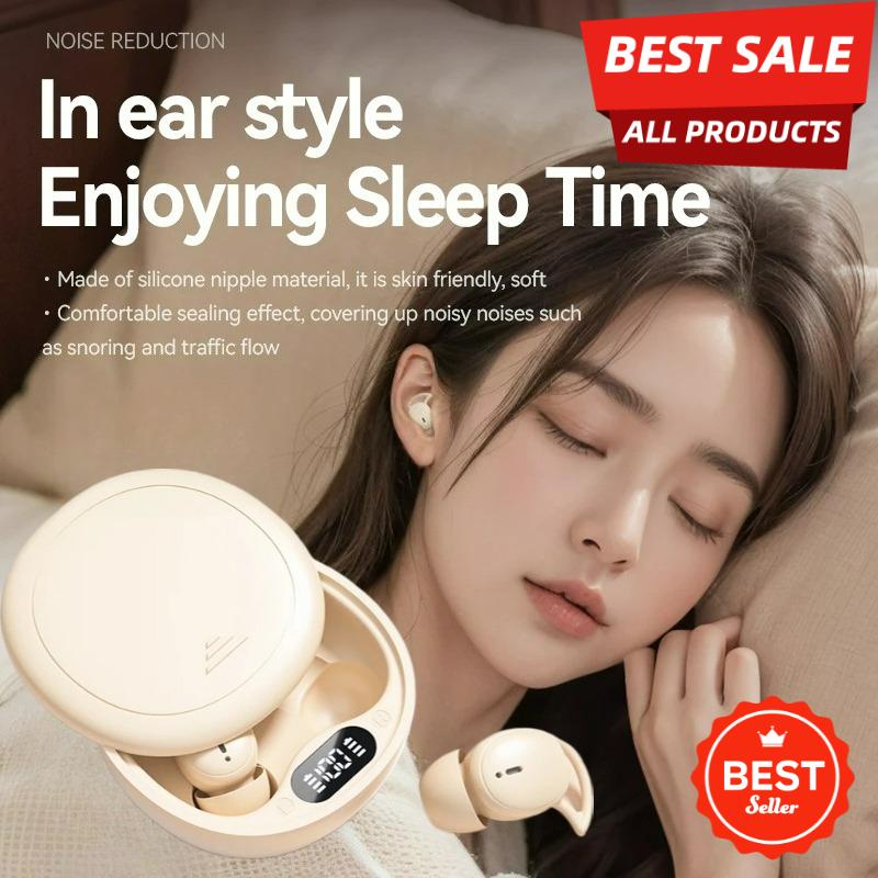 2026 New AI Berlin Sound Sleep Earbuds Noise Cancelling Zero Pressure on Ears Invisible Design 45H Battery Life Fast Charge