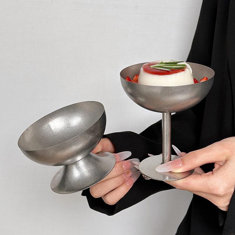 1ks sklenice na pohár s vysokou nohou, odpolední čaj, univerzální kalíšky, vintage servírovací miska, unikátní gurmánské sladkosti, elegantní