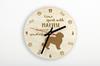 Maltese – Clock with dog, wooden clock with engraving | Art-Dog