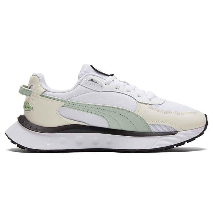 Puma Wild Rider Deconstructed Design Low-Top Training Shoes Unisex Sneakers Ivory 384416-01